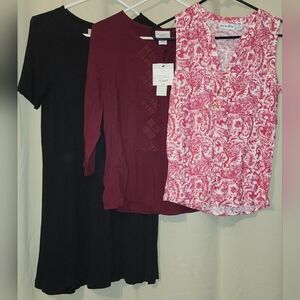3-Piece Petite Bundle: NWT Liz Claiborne, LOFT, & Kiwi Fresh Tops - Size PS / SP